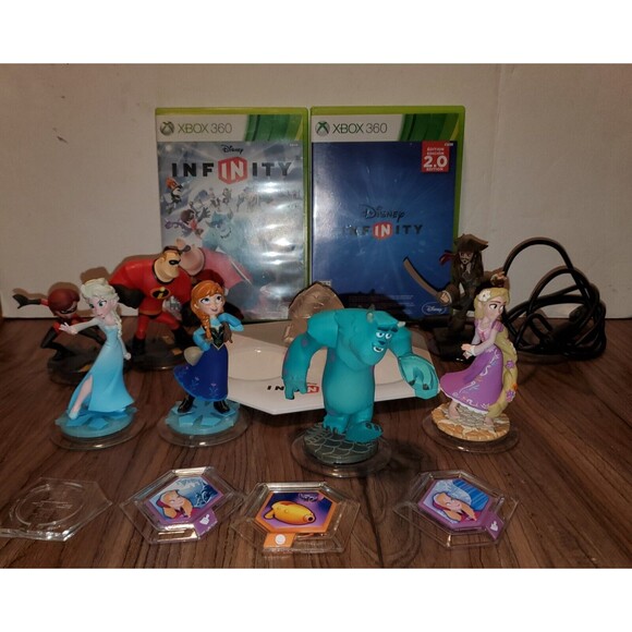 Other - Disney Infinity And Infinity 2.0 Edition Xbox 360 With Manuals, Portal, Figures